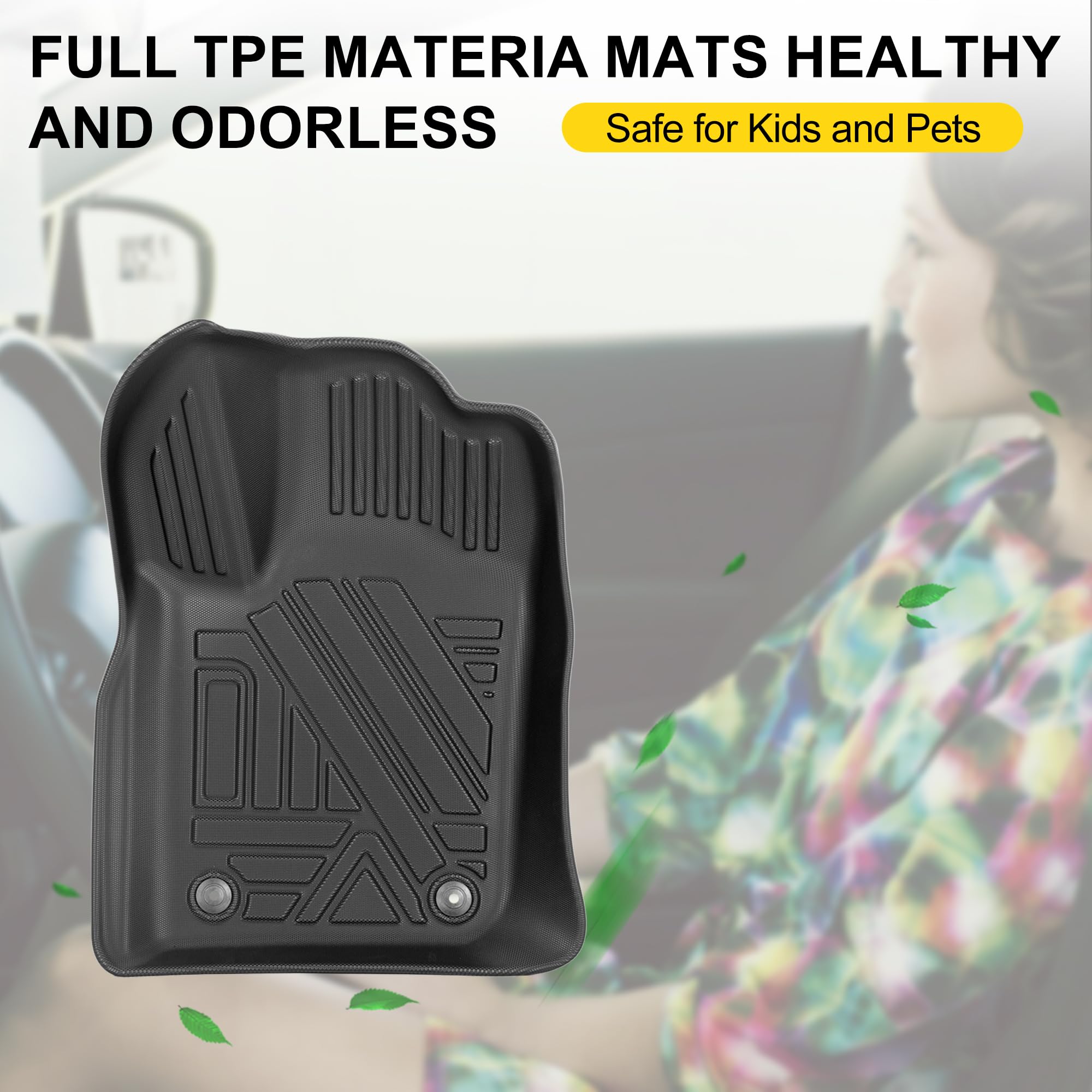 Custom Fit All-Weather Mats for Dodge Durango & Jeep Grand Cherokee | Anti-Slip Waterproof Liners truck dreamer