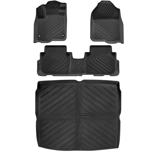 Custom Fit Floor Mats for 2023-2024 Honda CRV & CR-V Hybrid | All Weather Mats with Cargo Liner truck dreamer