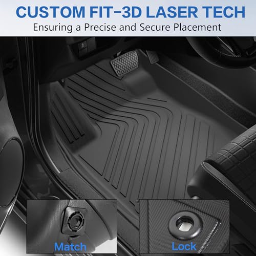 Custom Fit Floor Mats for 2023-2024 Honda CRV & CR-V Hybrid | All Weather Mats with Cargo Liner truck dreamer