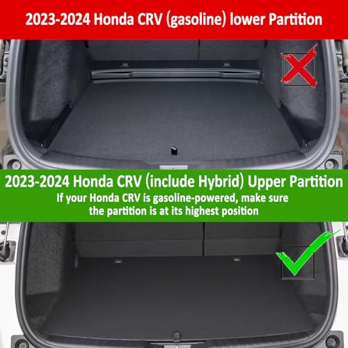 Custom Fit Floor Mats for 2023-2024 Honda CRV & CR-V Hybrid | All Weather Mats with Cargo Liner truck dreamer
