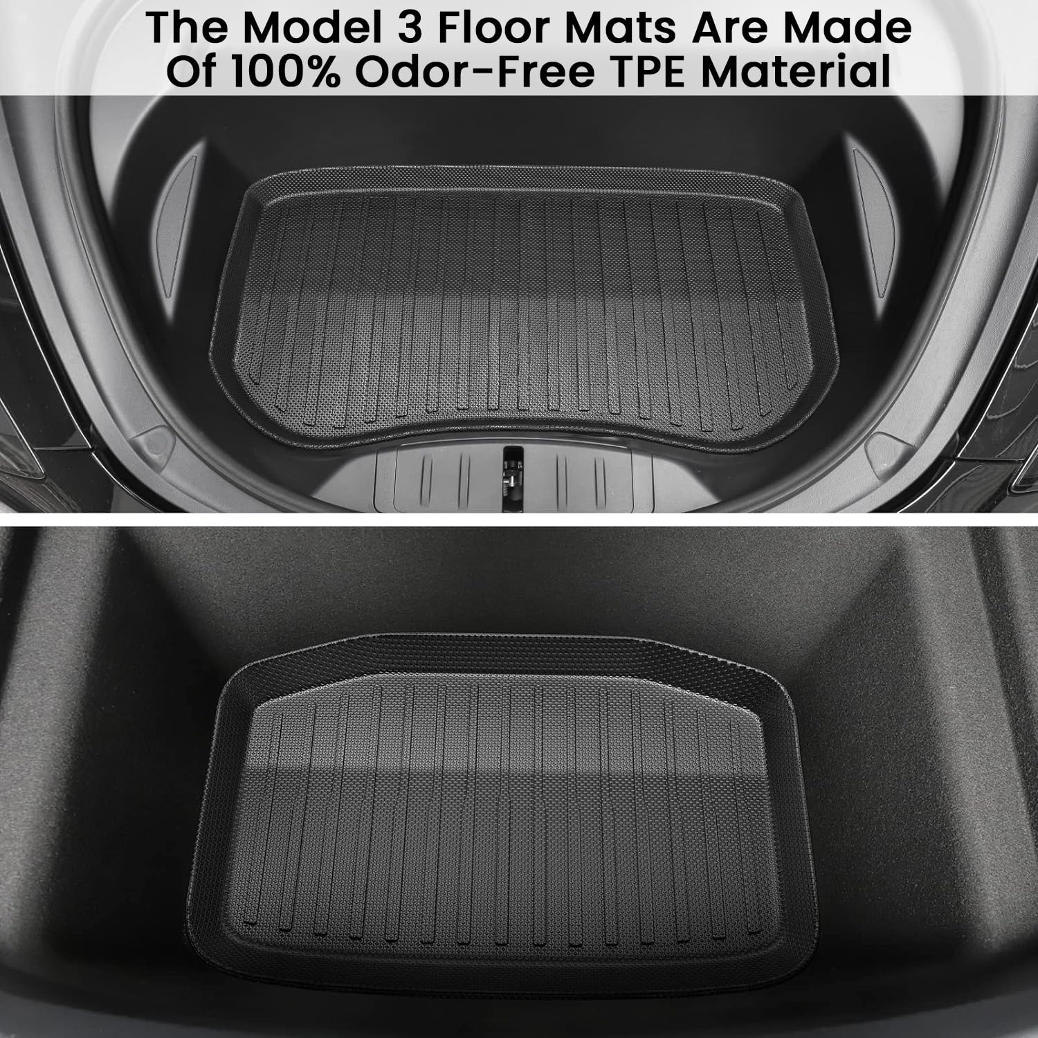 Custom Fit Floor Mats for Tesla Model 3 (5-Seat) 2021-2023 | All-Weather Protection truck dreamer