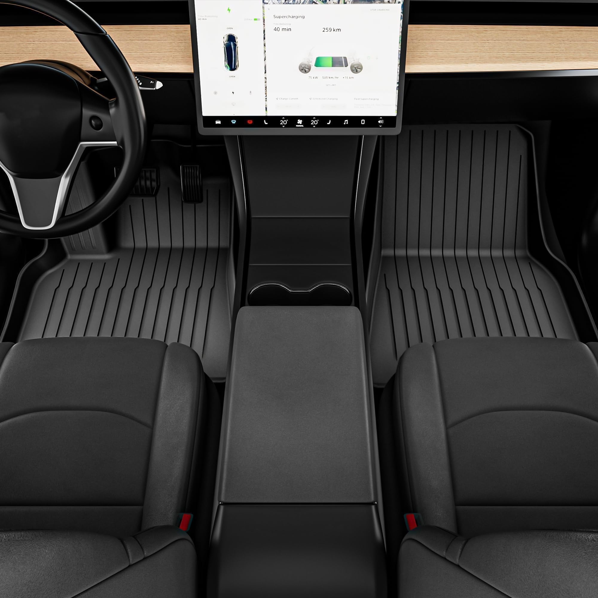 Custom Fit Floor Mats for Tesla Model 3 (5-Seat) 2021-2023 | All-Weather Protection truck dreamer