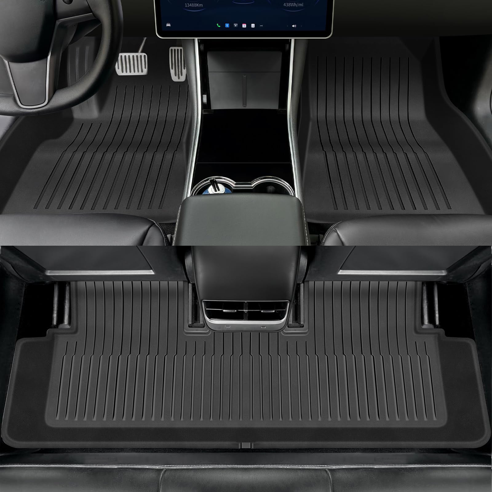Floor Mats for Tesla Model Y 2020-2024 | All-Weather Custom Fit Liners truck dreamer
