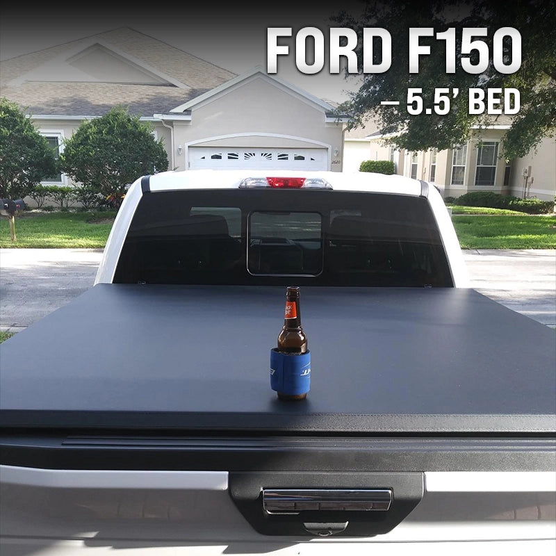 Soft Roll-Up Truck Bed Tonneau Cover | Fits 2015-2020 Ford F-150 Lightning | 5.5’ Bed | Weatherproof, Durable, Easy Install truck dreamer