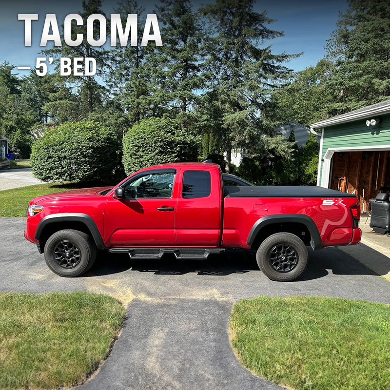 Soft Tri-Fold Truck Bed Tonneau Cover | Fits 2016-2023 Toyota Tacoma | 5’ Bed | Weatherproof, Durable, Easy Install truck dreamer