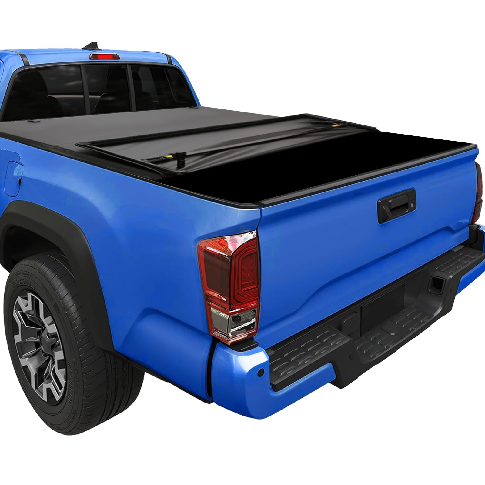 Soft Tri-Fold Truck Bed Tonneau Cover | Fits 2016-2023 Toyota Tacoma | 5’ Bed | Weatherproof, Durable, Easy Install truck dreamer