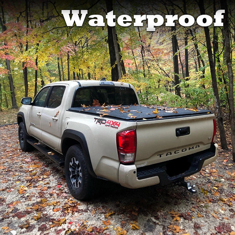 Soft Tri-Fold Truck Bed Tonneau Cover | Fits 2016-2023 Toyota Tacoma | 5’ Bed | Weatherproof, Durable, Easy Install truck dreamer