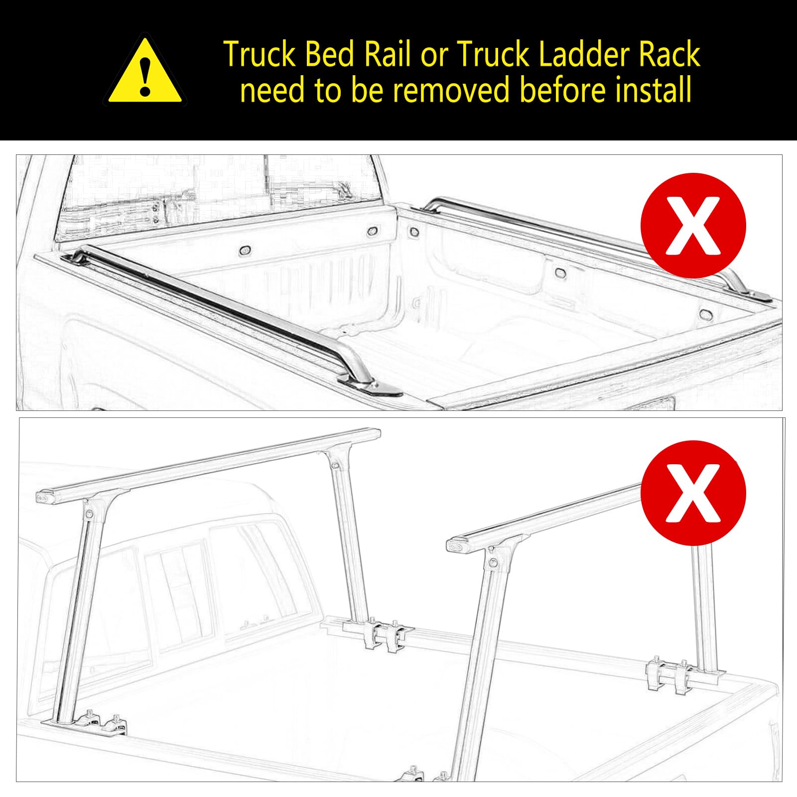 Top Soft Tri-Fold Tonneau Cover for Ford F-150 - 5.5’ Bed | Fits 2021-2024 Models | Weatherproof, Easy Install truck dreamer