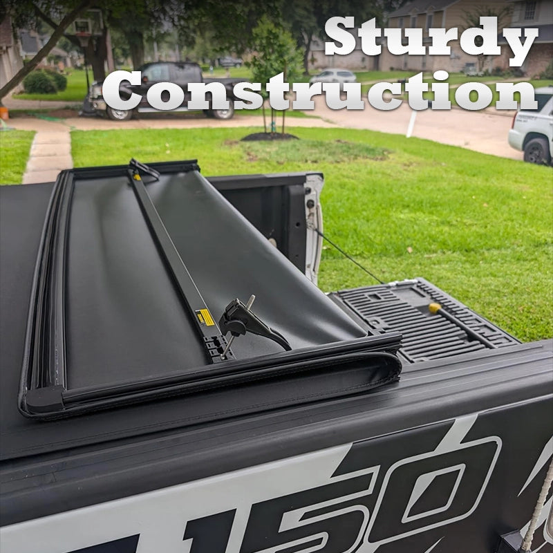 Top Soft Tri-Fold Tonneau Cover for Ford F-150 - 5.5’ Bed | Fits 2021-2024 Models | Weatherproof, Easy Install truck dreamer