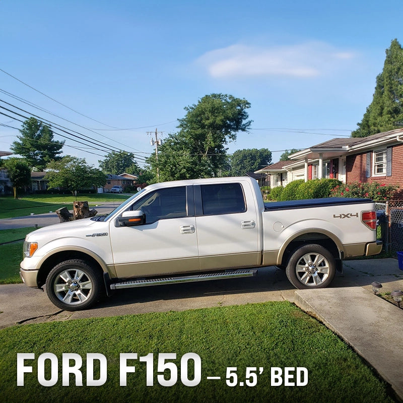 Top Soft Tri-Fold Tonneau Cover for Ford F-150 - 5.5’ Bed | Fits 2021-2024 Models | Weatherproof, Easy Install truck dreamer